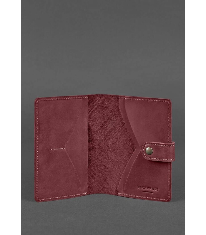 Шкіряна обкладинка для паспорту 3.0 Інді VN ᐉ Україна, натуральна шкіра