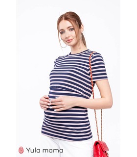 Футболка Зарина TS ➤ полосатая футболка беременным и кормящим
