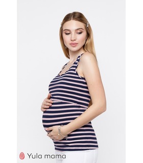 Майка Мили TS ➤ полосатая майка беременным и кормящим