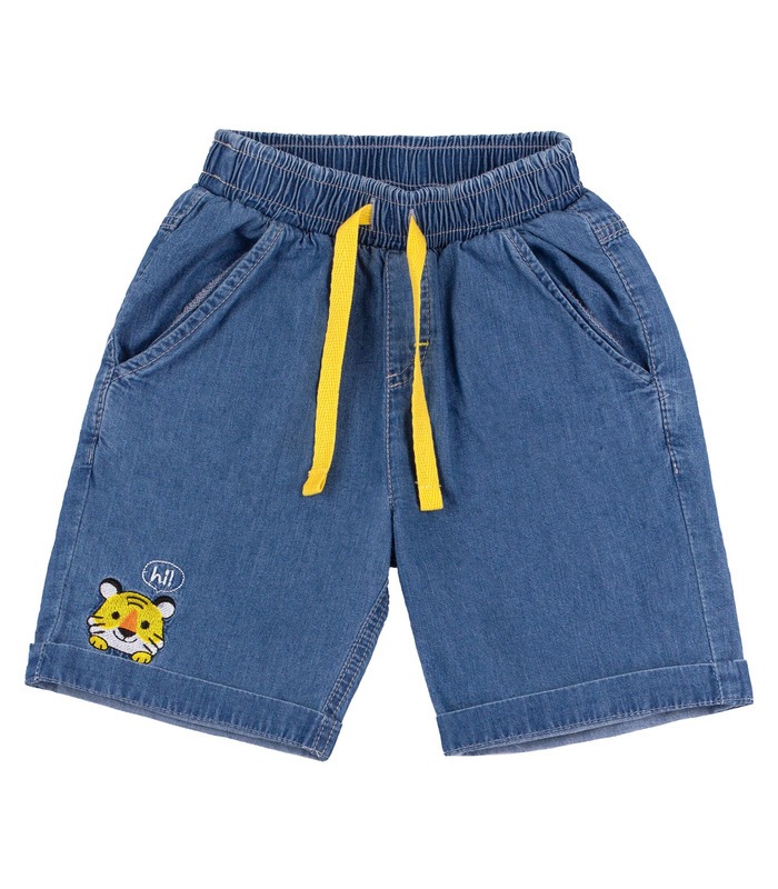 Шорти Привіт ШР586 ➤ джинсові дитячі шорти з тигром