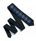 Галстук ᐉ Вышитый галстук темно-синего цвета 727, костюмная ткань ※ Украина