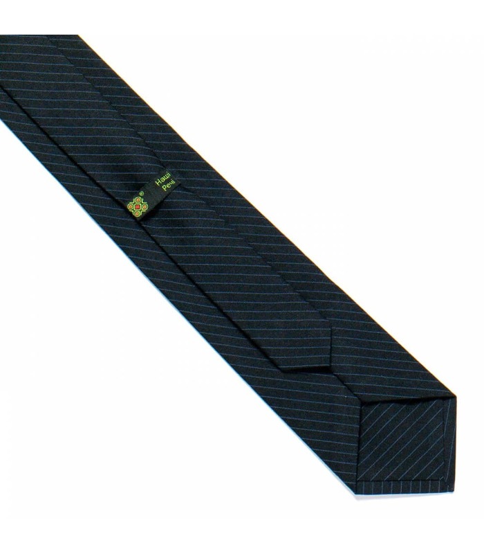 Краватка ᐉ Вишита краватка темно-синього кольору 727, костюмна тканина ※ Україна