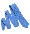 Краватка ᐉ Вишита краватка світло-волошкового кольору 732, костюмна тканина ※ Україна