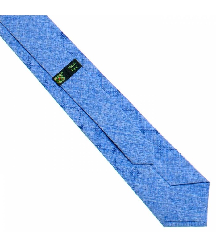 Краватка ᐉ Вишита краватка світло-волошкового кольору 732, костюмна тканина ※ Україна