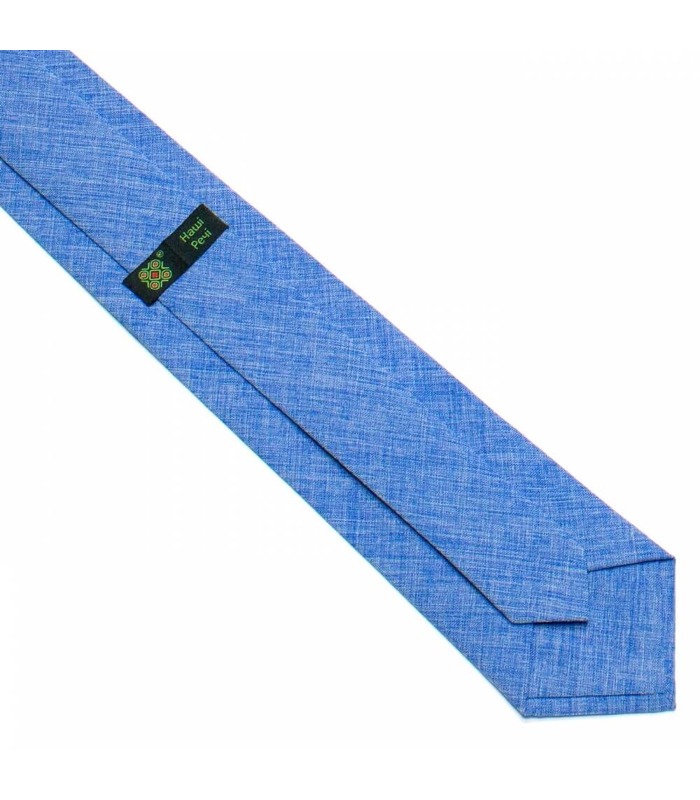 Краватка ᐉ Вишита краватка світло-волошкового кольору 733, костюмна тканина ※ Україна