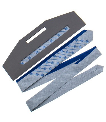 Краватка ᐉ Вишита краватка сірого кольору 815, костюмна тканина ※ Україна