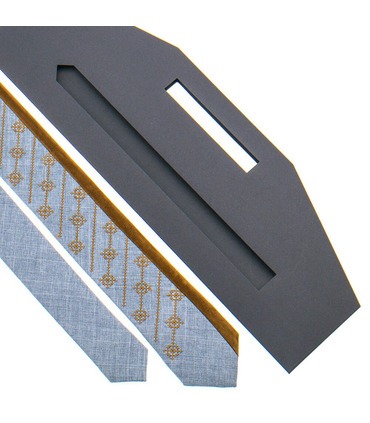 Краватка ᐉ Вишита краватка сірого кольору 818, костюмна тканина ※ Україна