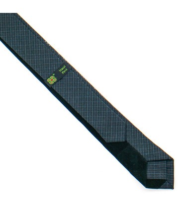 Краватка ᐉ Вишита краватка темно-сірого кольору 842, костюмна тканина ※ Україна