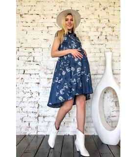Платье Милана ➤ джинсовое платье беременным и кормящим