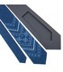 Галстук ᐉ Вышитый галстук синего цвета 897, джинсовая ткань ※ Украина