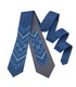 Галстук ᐉ Вышитый галстук синего цвета 897, джинсовая ткань ※ Украина