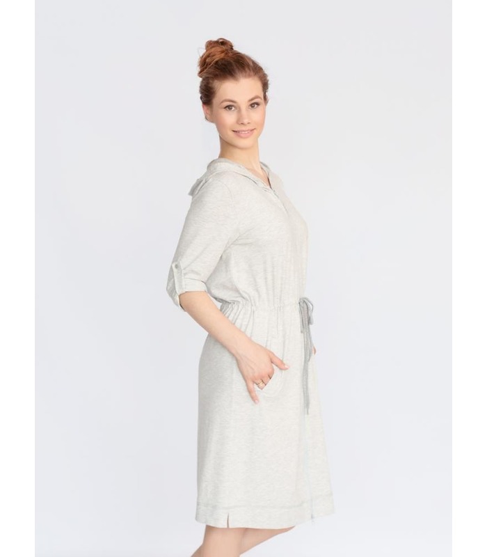 Халат с капюшоном м.25004 SG