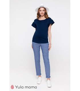 Штани Мелані SM ➤ легкі штани у смужку для вагітних