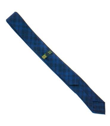 Галстук ᐉ Вышитый галстук темно-синего цвета 918, костюмная ткань ※ Украина