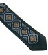 Краватка ᐉ Вишита краватка чорного кольору 926, з натурального льону ※ Україна