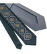 Краватка ᐉ Вишита краватка чорного кольору 926, з натурального льону ※ Україна