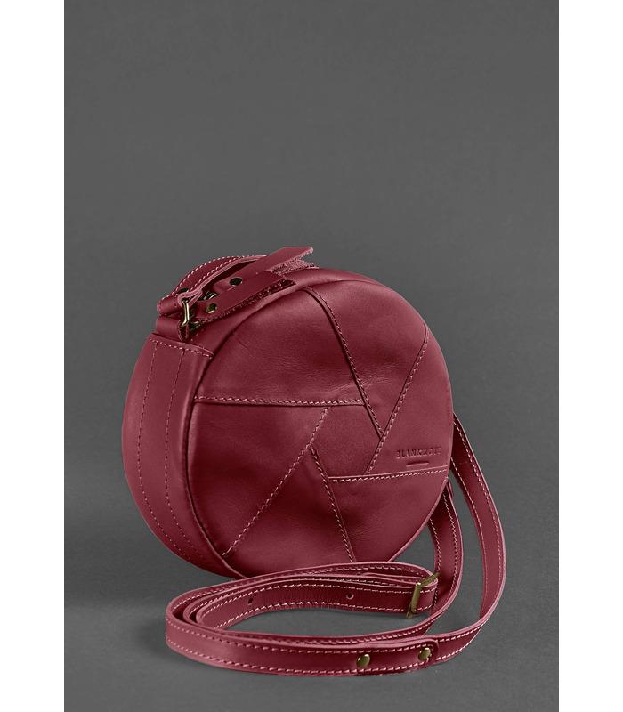 Женская кожаная сумка Бон-бон ᐉ Виноград, натуральная кожа, BlankNote