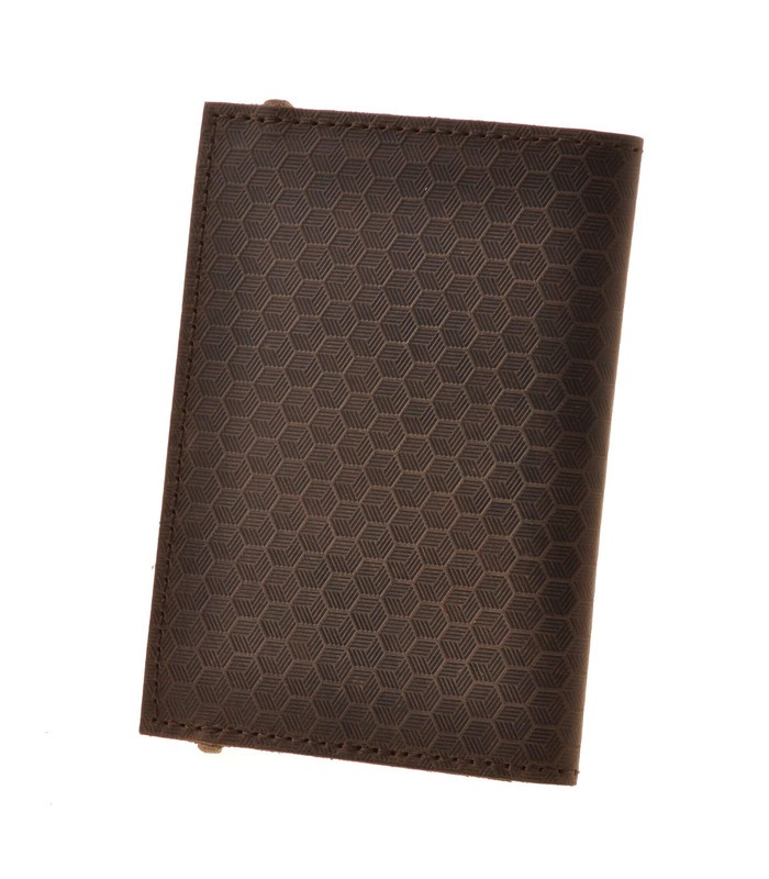 Кожаная обложка для паспорта 2.0 Карбон Орех DB ᐉ Украина, натуральная кожа