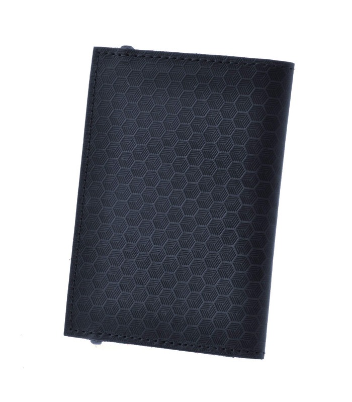 Кожаная обложка для паспорта 2.0 Карбон Ночное небо BU ᐉ Украина, натуральная кожа