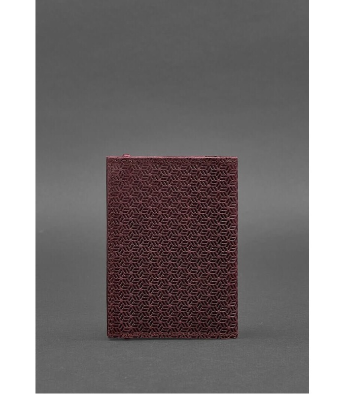 Шкіряна обкладинка для паспорту 2.0 Карбон Виноград BR ᐉ Україна, натуральна шкіра