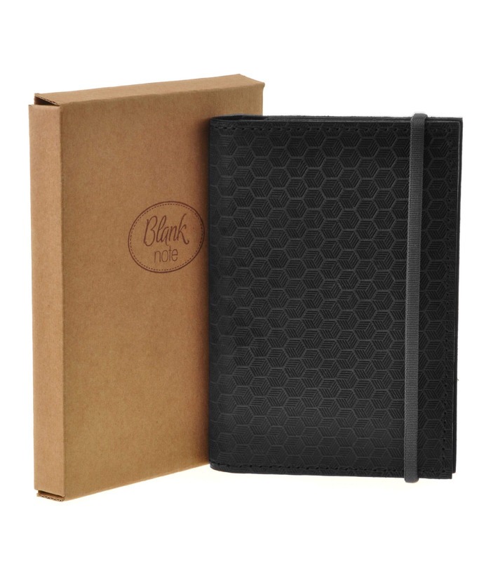 Кожаная обложка для паспорта 2.0 Карбон Графит BL ᐉ Украина, натуральная кожа