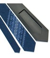 Краватка ᐉ Вишита краватка синього кольору 722, костюмна тканина ※ Україна