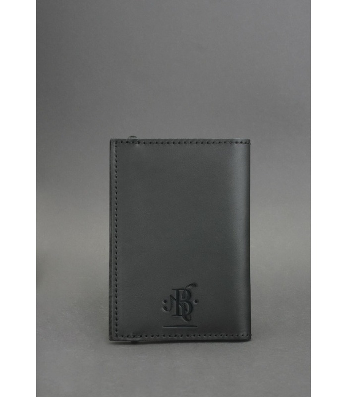 Шкіряна обкладинка для паспорту 2.0 Графіт BL ᐉ Україна, натуральна шкіра