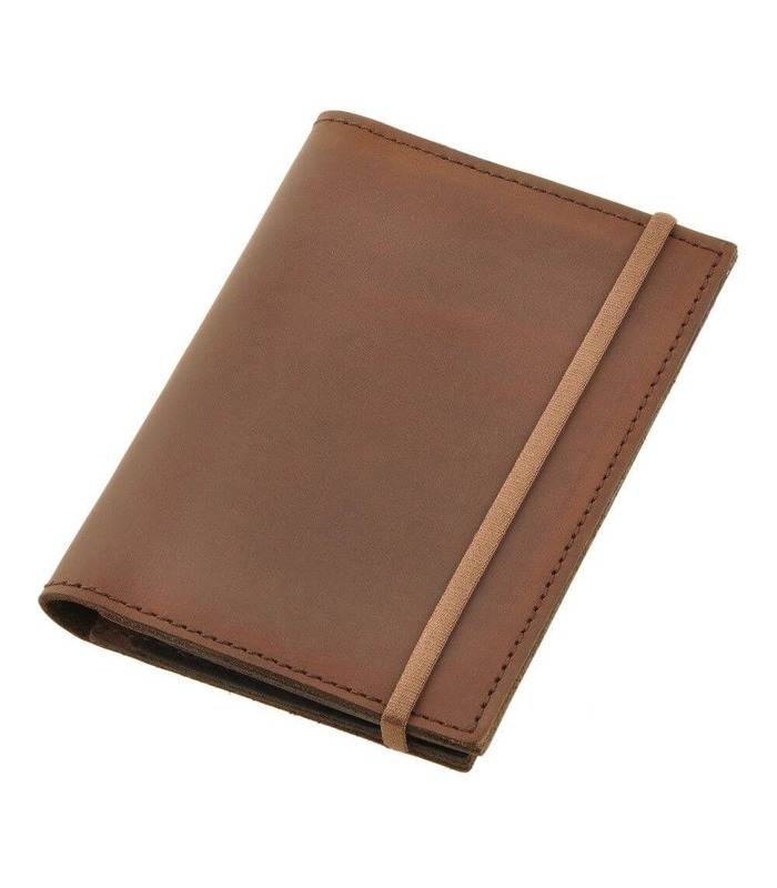 Шкіряна обкладинка для паспорту 2.0 Горіх BR ᐉ Україна, натуральна шкіра