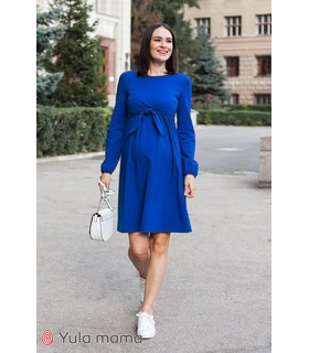 Платье Илонга ➤ синее платье для беременных и кормящих
