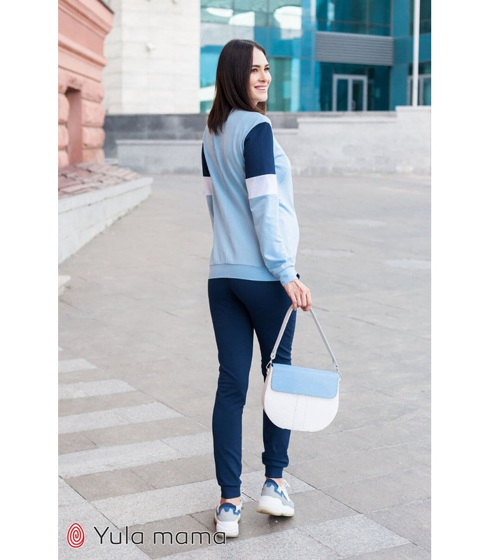 синій костюм для вагітних