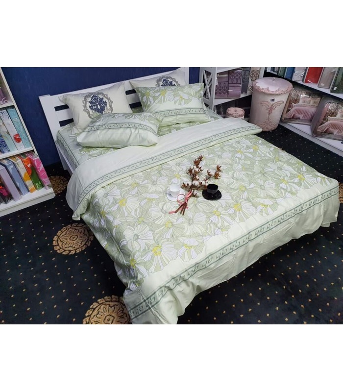 Комплект постельного белья Lili ᗍ сатин Люкс ※ Украина, натуральная ткань