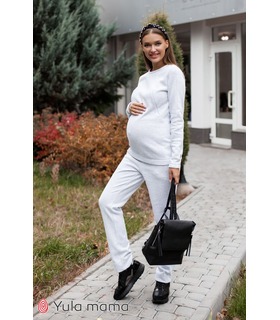 Костюм Халле GR ➤ серый костюм для беременных и кормящих