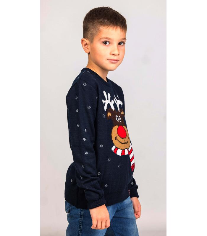 Дитячий в'язаний светр Веселий Олень (мод.101).