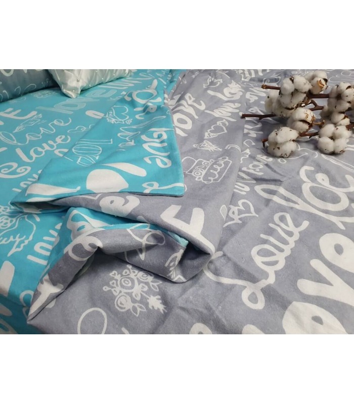 Комплект постільної білизни Лірика mix ᐉ фланель, Україна, натуральна тканина