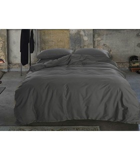 Комплект постельного белья Dark Grey №240 ᗍ сатин ※ Украина, натуральная ткань