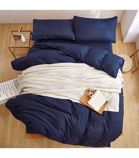 Комплект постельного белья Classic Blue №4052 ᗍ сатин ※ Украина, натуральная ткань