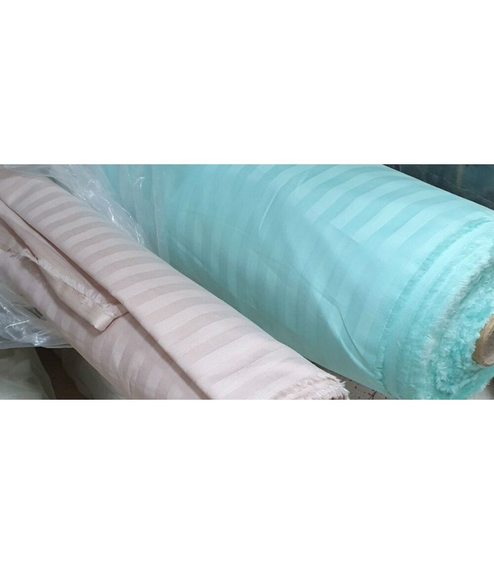 Комплект постельного белья "Light Beige" Сатин Stripe из 100% хлопка, полоса 1/1 см