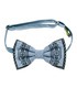 Мужская вышитая бабочка 945 Limited Edition из костюмной ткани ᐉ Светло-голубого цвета ※ Украина