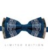 Чоловічий вишитий метелик 946 Limited Edition ᐉ Вишитий з комбінації костюмної тканини ※ Україна