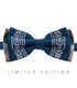 Мужская вышитая бабочка 946 Limited Edition из костюмной ткани ᐉ Темно-синего цвета ※ Украина
