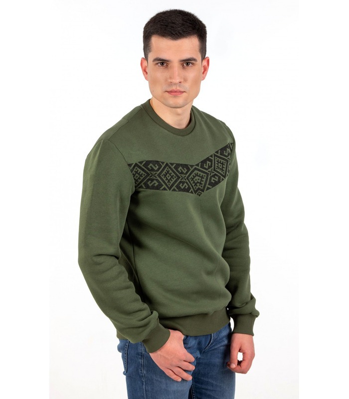 Мужской свитшот с вышивкой мод.595