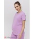 Футболка Меган LA, фиолетовая футболка для беременных/кормящих