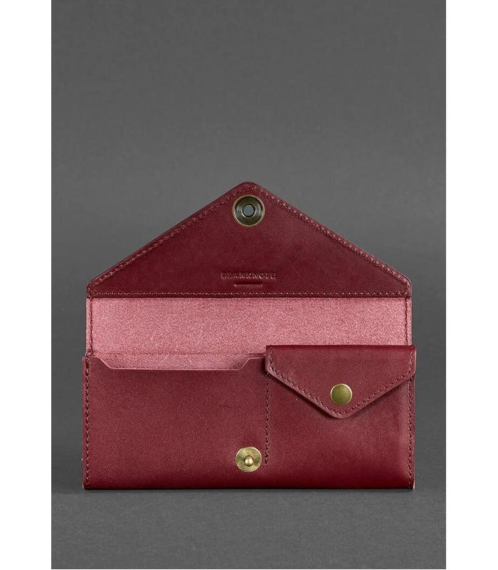 Кожаный кошелек 1.0 Виноград ᐉ Женский кошелек из натуральной кожи на МамаТато