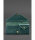 Кожаный кошелек 1.0 Изумруд ᐉ Женский кошелек из натуральной кожи на МамаТато