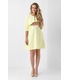 Платье Джоан, нарядное желтое платье для беременных и кормящих