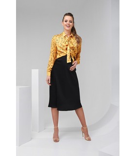 Блуза Старлі ➤ жовта блуза у зірочку для вагітних
