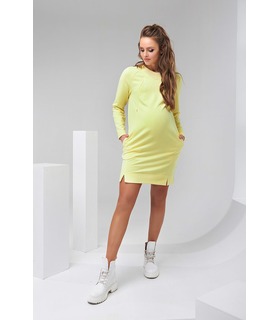 Платье Шайн, короткое желтое платье беременным и кормящим