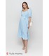 Сукня Федеріка BB, блакитне плаття в горошок вагітним та для годуючих