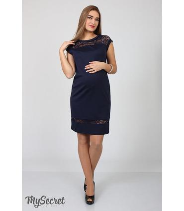 Сукня Веста, нарядное синее платье беременным
