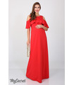 Сукня Делікейт, красное вечернее платье для беременных и кормящих